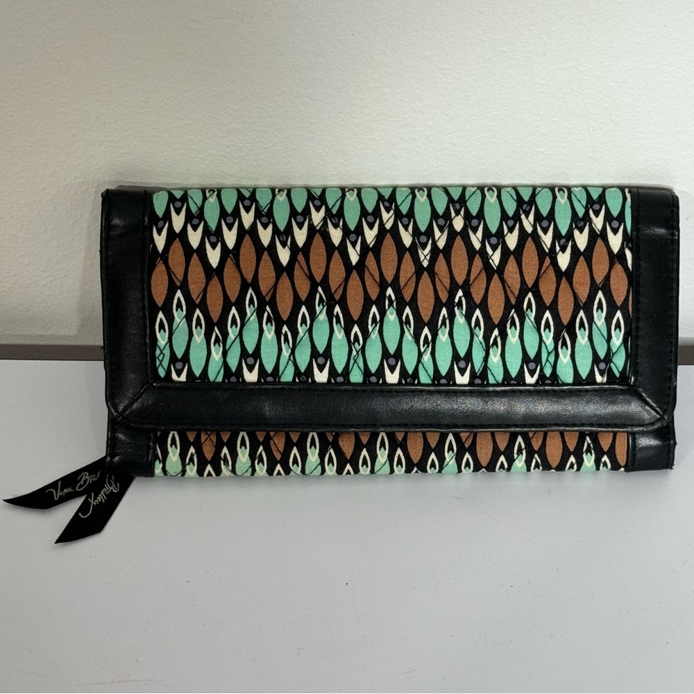 Vera Bradley Retired SIerra Stream Tri-Fold Wallet
